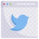 Sitio web de Twitter  Icono