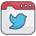 Sitio web de Twitter  Icon