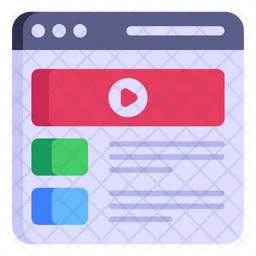 Vídeo del sitio web  Icono
