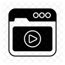Vídeo del sitio web  Icono