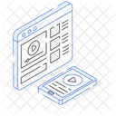 Vídeo del sitio web  Icono