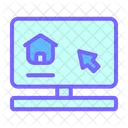 Sitio web de vivienda  Icono