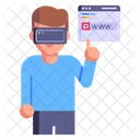 Sitio web de realidad virtual  Icon