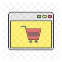 E Commerce Sito Web Carrello Icon