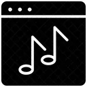 Sito Web Di Musica Sito Di Musica Modello Di Musica Icon