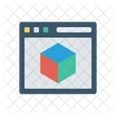 Sito web 3D  Icon