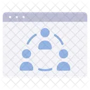 Comunità del sito web  Icon