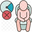 Sitting Prolonged Hemorrhoids Symbol
