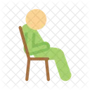 Sitting Wait Person Icon