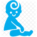 Sitting Baby Baby Kid Icon