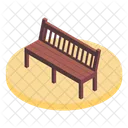 Bench Sitting Park Icon