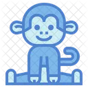 앉아있는 원숭이  아이콘
