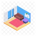Couch Television Coffee Table Icon
