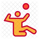 Sitting Volleyball Para Sports Net Icon
