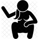 Sitting woman  Icon