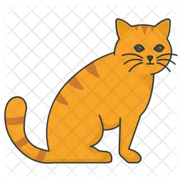 Sitzende Katze  Symbol