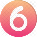 Six Count Counting Icon