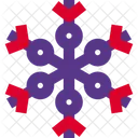 Six Circle Snowflake Icon