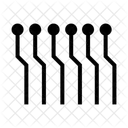 Six Circuit Ai Line Three Circuit Icon