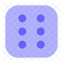 Six Dice Dice Gambling Icon