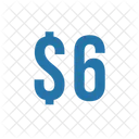 Six dollar  Icon