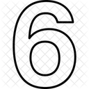Six Numbers Numeric Icon