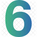 Six Numbers Numeric Icon
