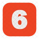 Six Number  Icon