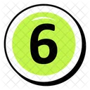 Six Number  Icon