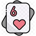 Six Of Heart Icon