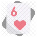 Six Of Heart  Icon