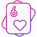 Six Of Heart  Icon