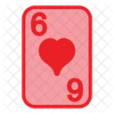 Six Of Hearts  Icon