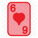 Six Of Hearts  Icon