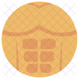 Sixpack abs Icon - Download in Colored Outline Style