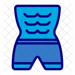 Sixpack abs Icon - Download in Colored Outline Style