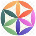 Six-petal rosette  Icon