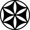 Six-petal rosette  Icon