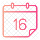 Sixteen Calendar Calender Icon