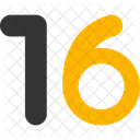 Sixteen Count Counting Icon