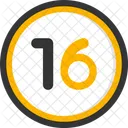 Sixteen Count Counting Icon
