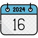 Sixteenth Calendar 2024 Icon
