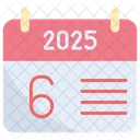 여섯 번째 2025 아이콘