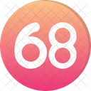 Sixty Eight Count Counting Icon