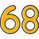 Sixty Eight Count Counting Icon