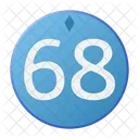 Sixty Eight Coin Crystal Icon