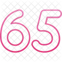 Sixty Five Count Counting Icon