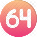 Sixty Four Count Counting Icon