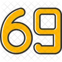 Sixty Nine Count Counting Icon