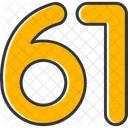 Sixty One Count Counting Icon